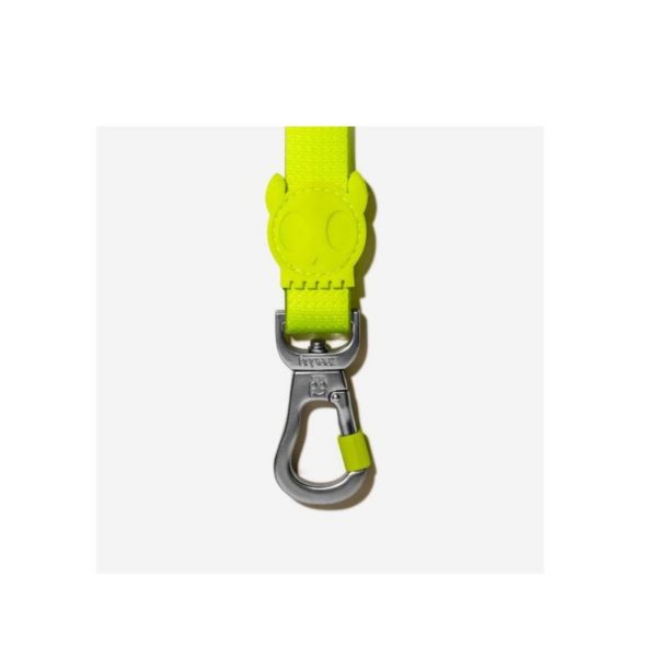 Zee.Dog Guinzaglio Fisso Linea Neopro Lime - Moschettone con chiusura a vite