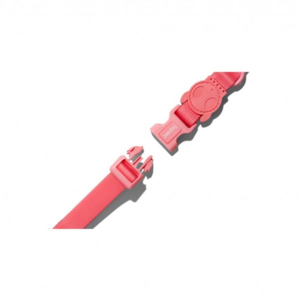 Zee.Dog Collare per Cani Regolabile Linea Neopro Bubblegum - Fibbia di chiusura