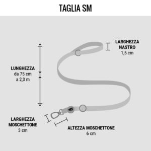 Morso Guinzaglio Multifunzione Spaghetti Incident S/M per Cani - Taglia SM