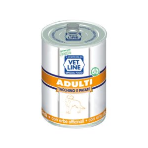 Vet Line Umido Tacchino e Patate per Cani Adulti 400g