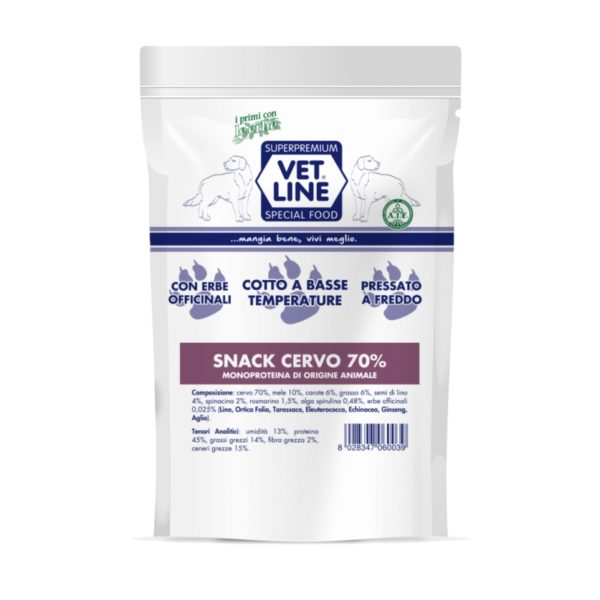 Vet Line Box Snack Confezioni Miste 10 Pezzi x 80g - Snack cervo composizione