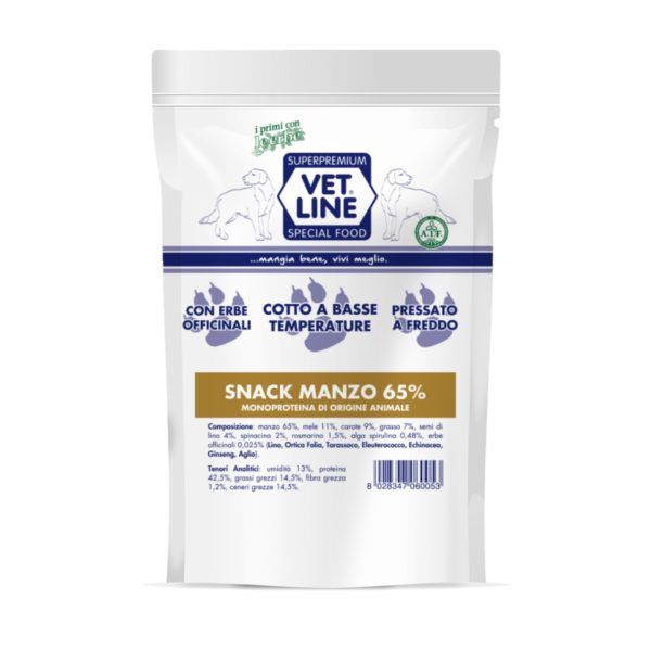 Vet Line Box Snack Confezioni Miste 10 Pezzi x 80g - Snack manzo composizione