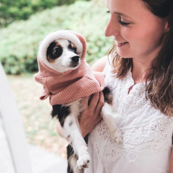 Hunter Maglioncino Pullover per Cani RÖGLA Rosa - Esempio cane