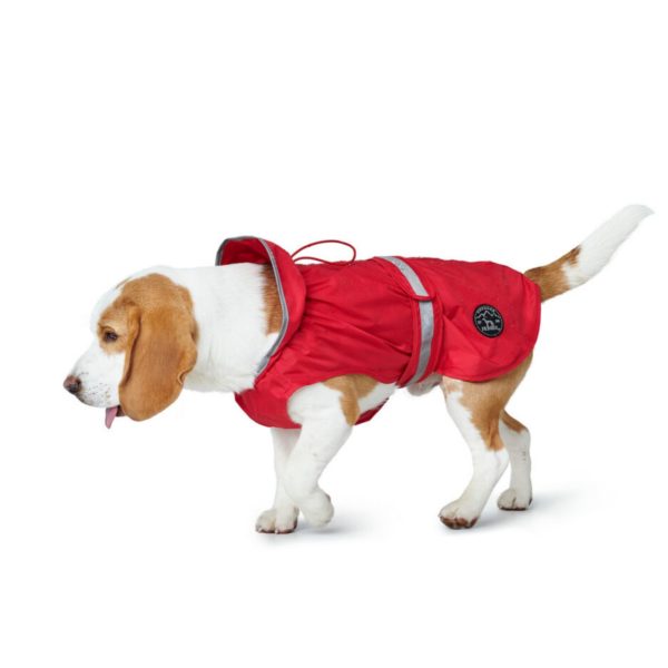 Hunter Impermeabile per Cani Uppsala Rain Rosso - Esempio con cane