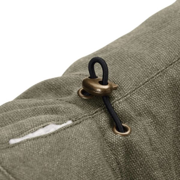Hunter Cappottino Uppsala Trend per Cani Cachi - Apertura per fissare il guinzaglio al collare e elastico di regolazione del colletto
