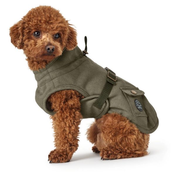 Hunter Cappottino Uppsala Trend per Cani Cachi - Esempio vestibilità
