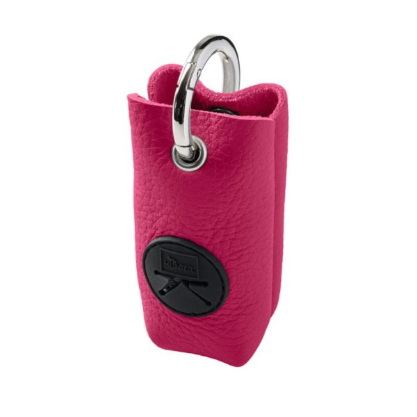 Hunter Porta Sacchetti Igienici in Pelle Yuna Rosa - Panoramica