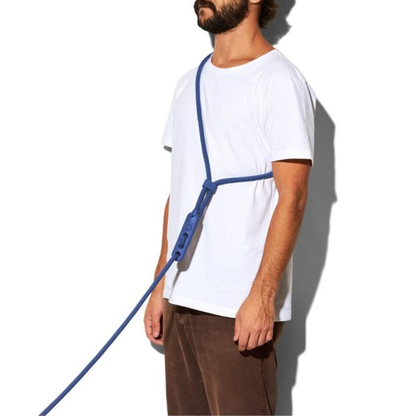Zee.Dog Guinzaglio Mani Libere Deep Blue per Cani - Esempio di impiego