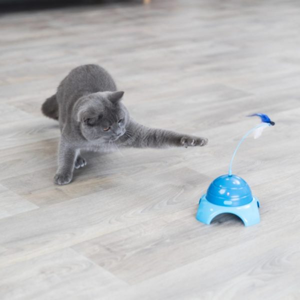 Trixie Gioco Catch Me ø 15x21cm per Gatti in Platica con Telecomando - Gioco in funzione con gatto 2