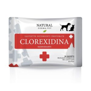 Derbe Salviettine Detergenti Clorexidina per Cani Gatti e Cuccioli