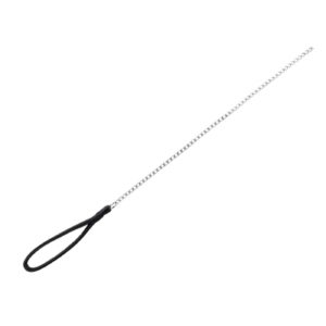 Trixie Guinzaglio Catena con Maniglia in Nylon lunghezza 1,1mt/2mm Nero