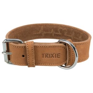Trixie Collare per Cani Rustic "Heartbeat" Marrone