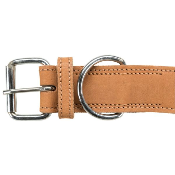 Trixie Collare per Cani Rustic "Heartbeat" Marrone - Anello a D