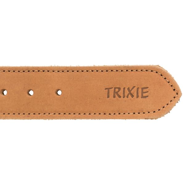 Trixie Collare per Cani Rustic "Heartbeat" Marrone - Logo Trixie