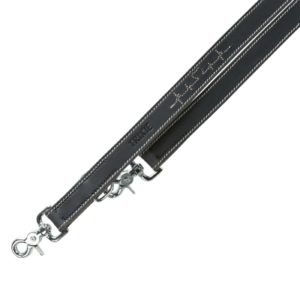 Trixie Guinzaglio Addestramento Rustic "Heartbeat" M-L 2m/20mm Cuoio Nero