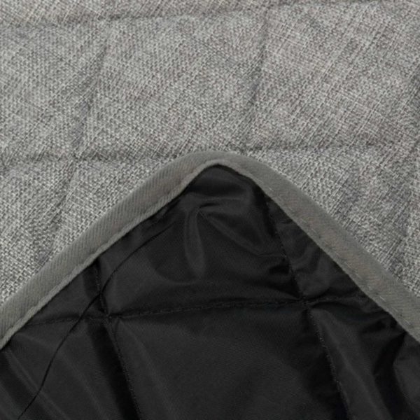 Trixie Divano con Coperta Grigio per Animali - Fondo nero antiscivolo