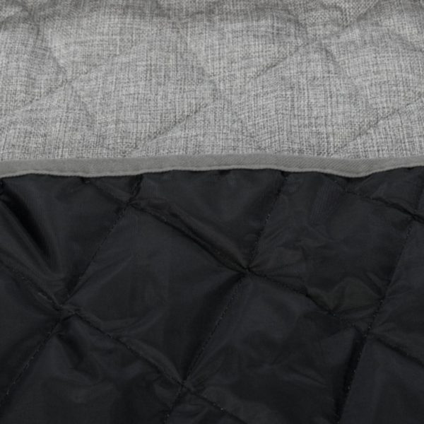 Trixie Divano con Coperta Grigio per Animali - Fondo nero