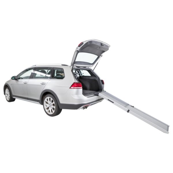 Trixie Rampa Telescopica 43x100-180cm Grigia - Uso con auto