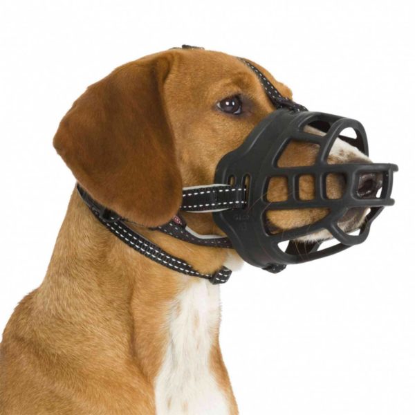 Trixie Museruola Flex Muzzle in Gomma per Cani - Vestibilità