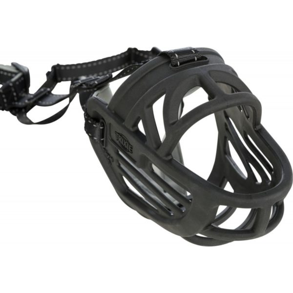Trixie Museruola Flex Muzzle in Gomma per Cani - Facile da indossare