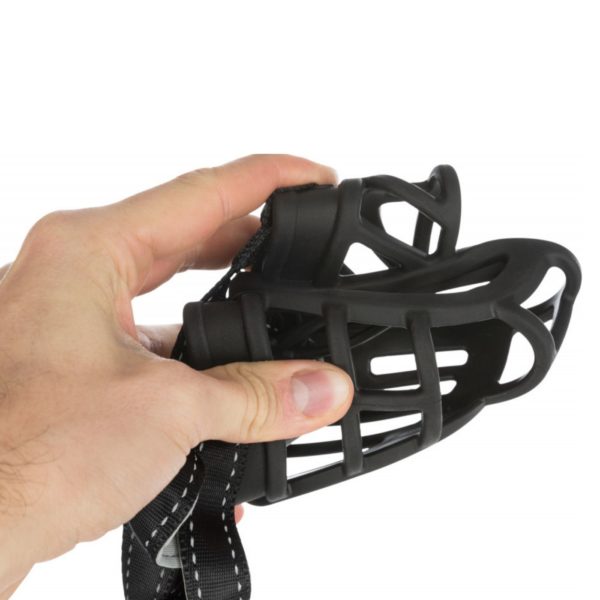 Trixie Museruola Flex Muzzle in Gomma per Cani - Forma ergonomica, flessibile e stabile