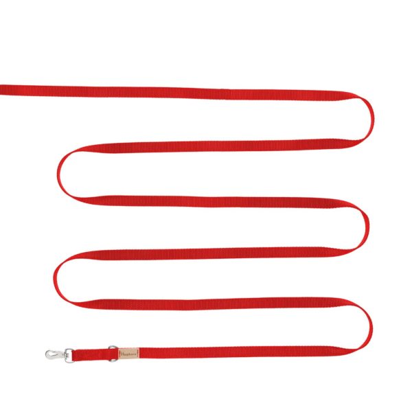 Haqihana Guinzaglio in Nylon Rosso - Misura 10MT