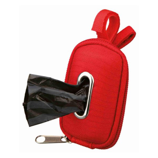 Trixie Porta Sacchetti Igienici Eva per Cani in Tessuto - Rosso