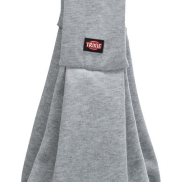 Trixie Borsa frontale Soft Junior Grigio/Menta per Cuccioli e Cani Max 5Kg di Peso - Logo Trixie