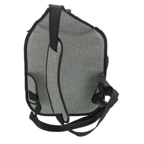 Trixie Borsa Frontale Tracolla Savina Nero/Grigio per Cani Max 10kg di Peso - Retro