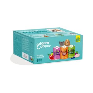 Edgard&Cooper Umido per Cani Confezione Multipack 6 Lattine da 400g