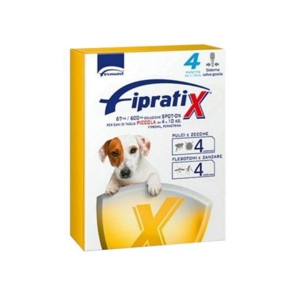 Formevet Fipratix® Spot-On per Cani 4 Pipette - Taglia piccola 4-10kg