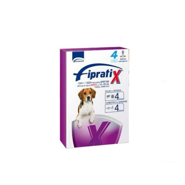 Formevet Fipratix® Spot-On per Cani 4 Pipette - Taglia media 10-20kg