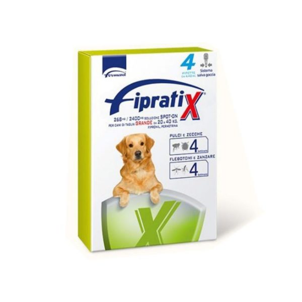 Formevet Fipratix® Spot-On per Cani 4 Pipette - Taglia grande 20-40kg