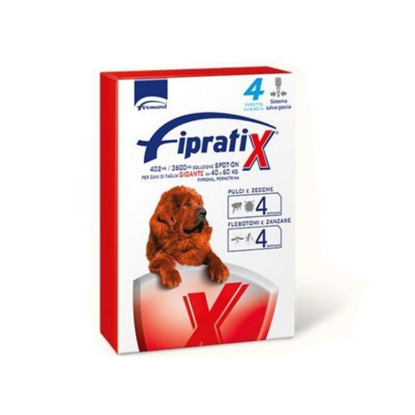 Formevet Fipratix® Spot-On per Cani 4 Pipette - Taglia gigante 40-60kg