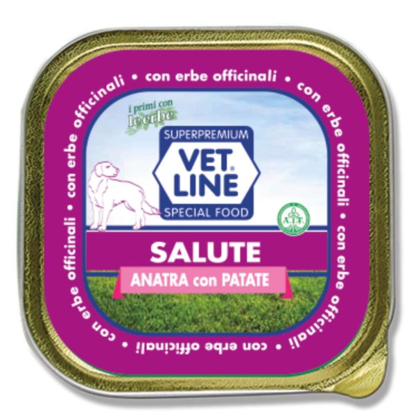 Vet Line Salute Anatra con Patate 150g Alimento Umido Monoproteico per Cani VetLine