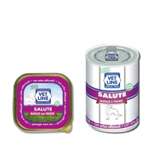 Vet Line Salute Bufalo con Patate Alimento Umido Monoproteico per Cani