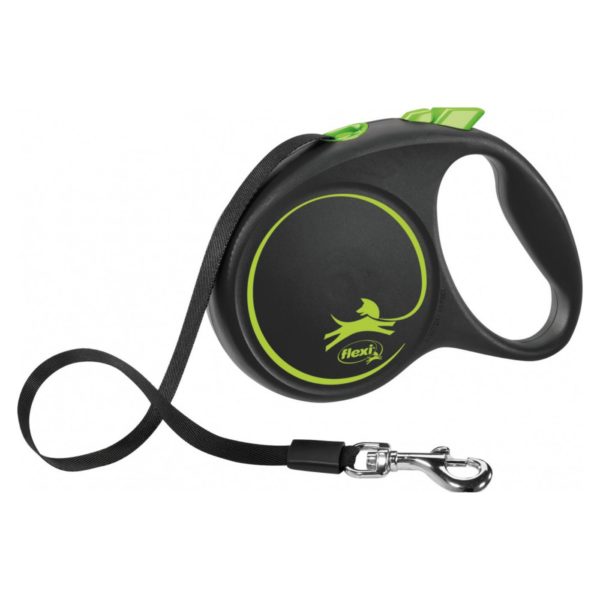 Flexi Black Design in Fettuccia M 5mt fino a 25kg - Verde