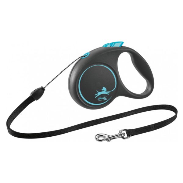 Flexi Black Design in Corda S 5mt fino a 12kg - Blu