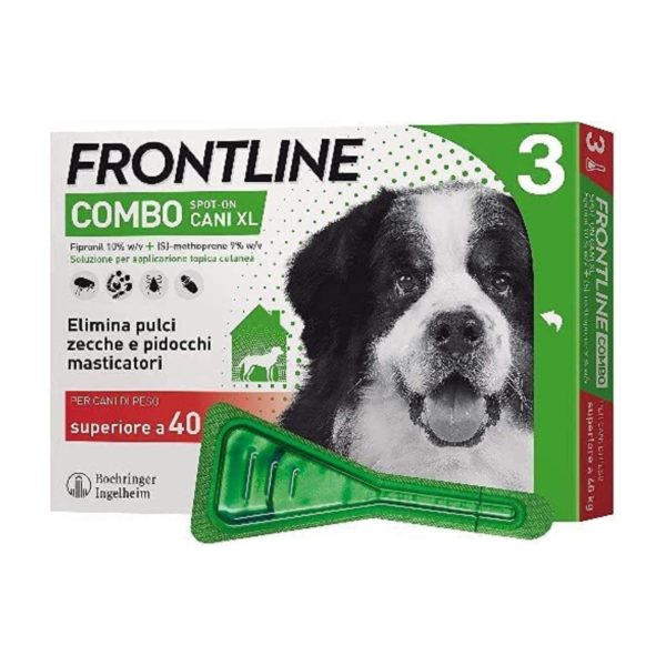 Frontline Combo Spot-On Antiparassitario per Cani 3 Pipette - Taglia oltre 40kg