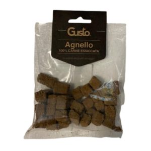 Gusto Snack Cubetti Monoproteici 100% Carne di Agnello Essicata per Cani 100g