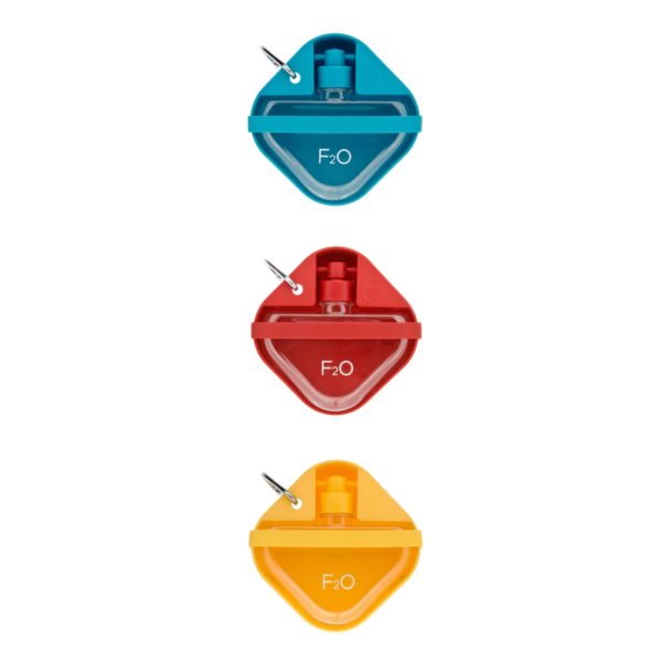 Ferribiella Bottiglia Ciotola da Viaggio F2O per Animali in Plastica Silicone 350ml 14x14x5cm