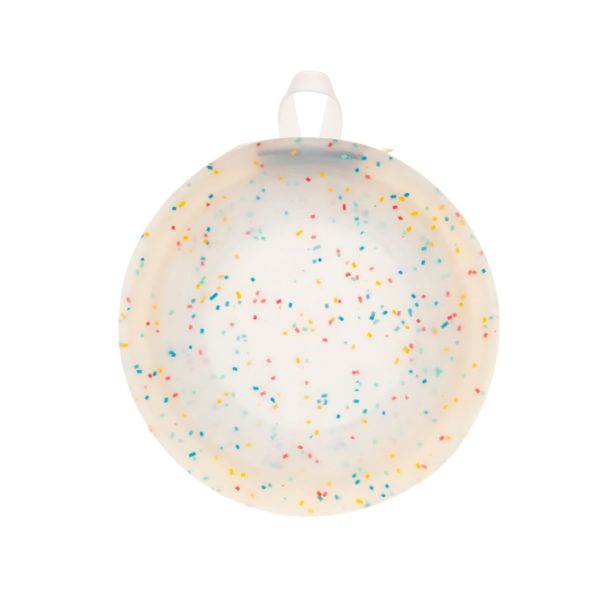 Ferribiella Ciotola Confetti Doppia Compact Pieghevole da Viaggio per Animali in Silicone con Zip chiusa Ø18x4cm 2x350ml - Compatta e leggera