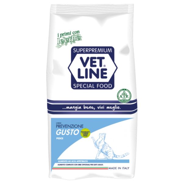 Vet Line Prevenzione Gusto Monoproteico Pesce per Gatti Adulti 1Kg VetLine