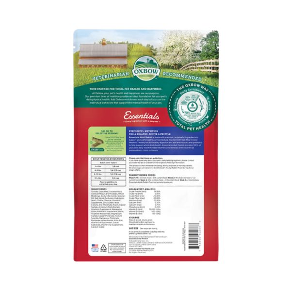 Oxbow Essential Adult Rabbit Food 2,27Kg - Caratteristiche