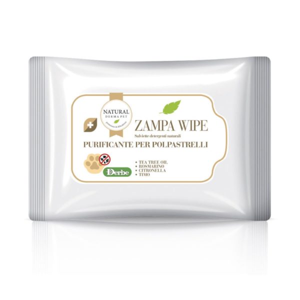 Natural Derma Pet Derbe Salviette Zampawipe per Cani e Gatti