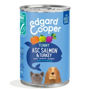 Edgard & Cooper Umido per Cani Salmone e Tacchino con Barbabietola e Zucca 400g