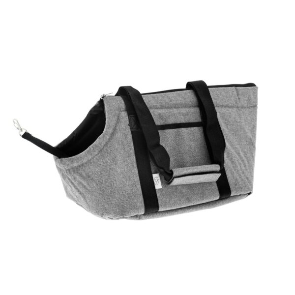 Ferribiella Borsa Trasportino Tracolla Mondo 38x25x25cm Grigia per Cani