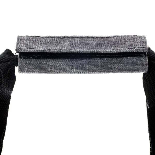 Ferribiella Borsa Trasportino Tracolla Mondo 38x25x25cm Grigia per Cani - Maniglie con chiusura a strappo