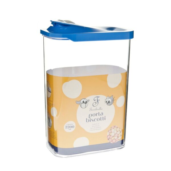 Ferribiella Porta Biscotti Crocchette Blu in Plastica