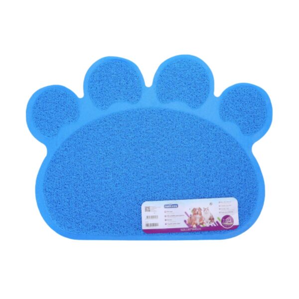 Tappeto Zampetta per Lettiera Gatti - Azzurro